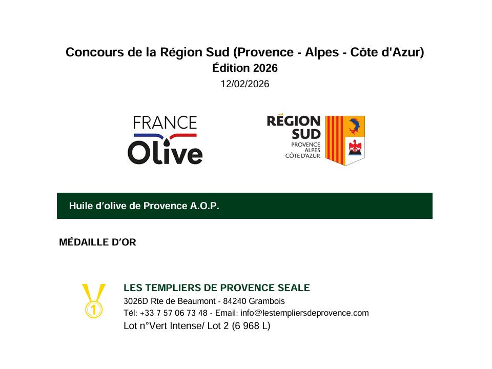 Gold Medal in Marseille!