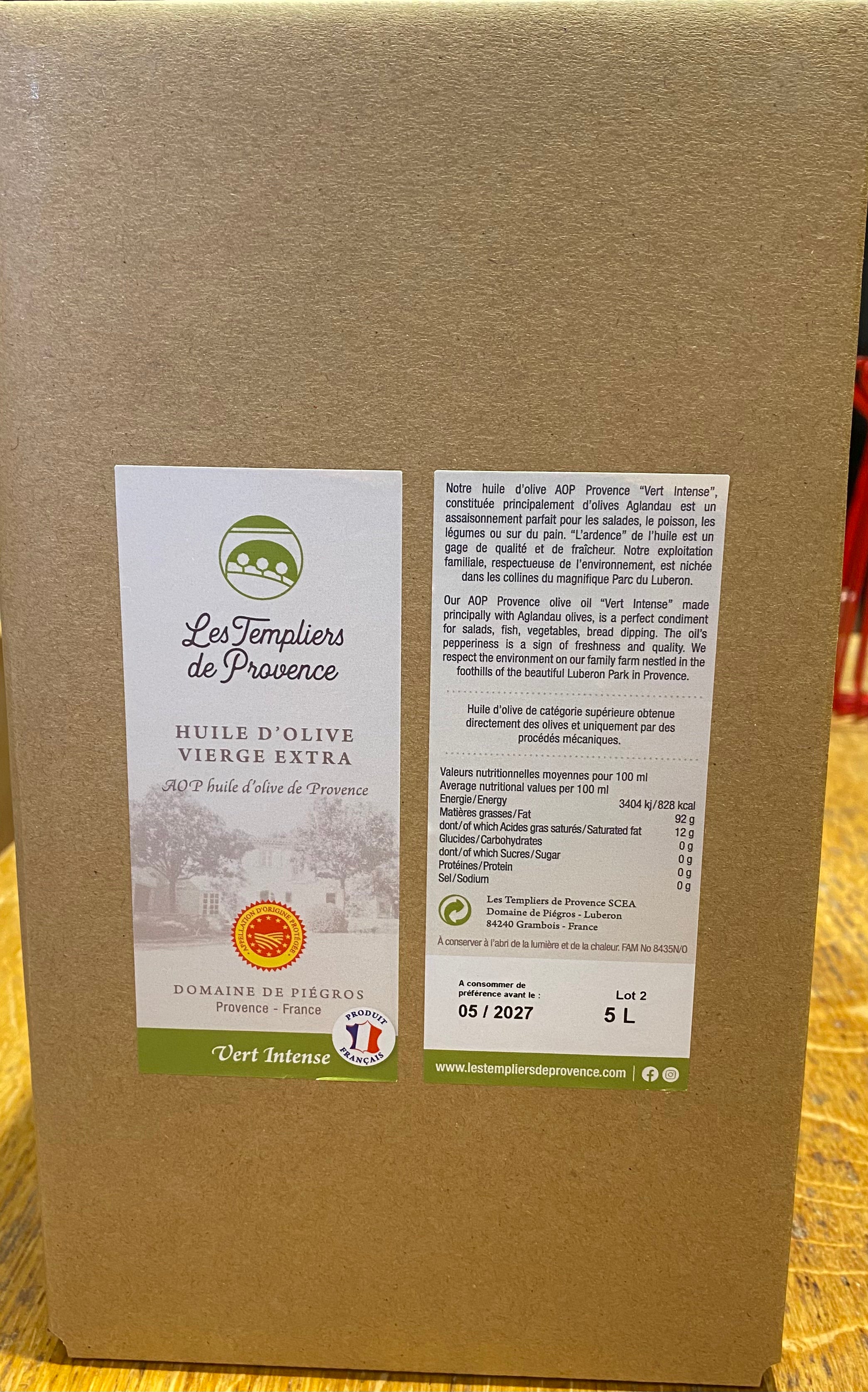 5 L Vert Intense Bag in Box