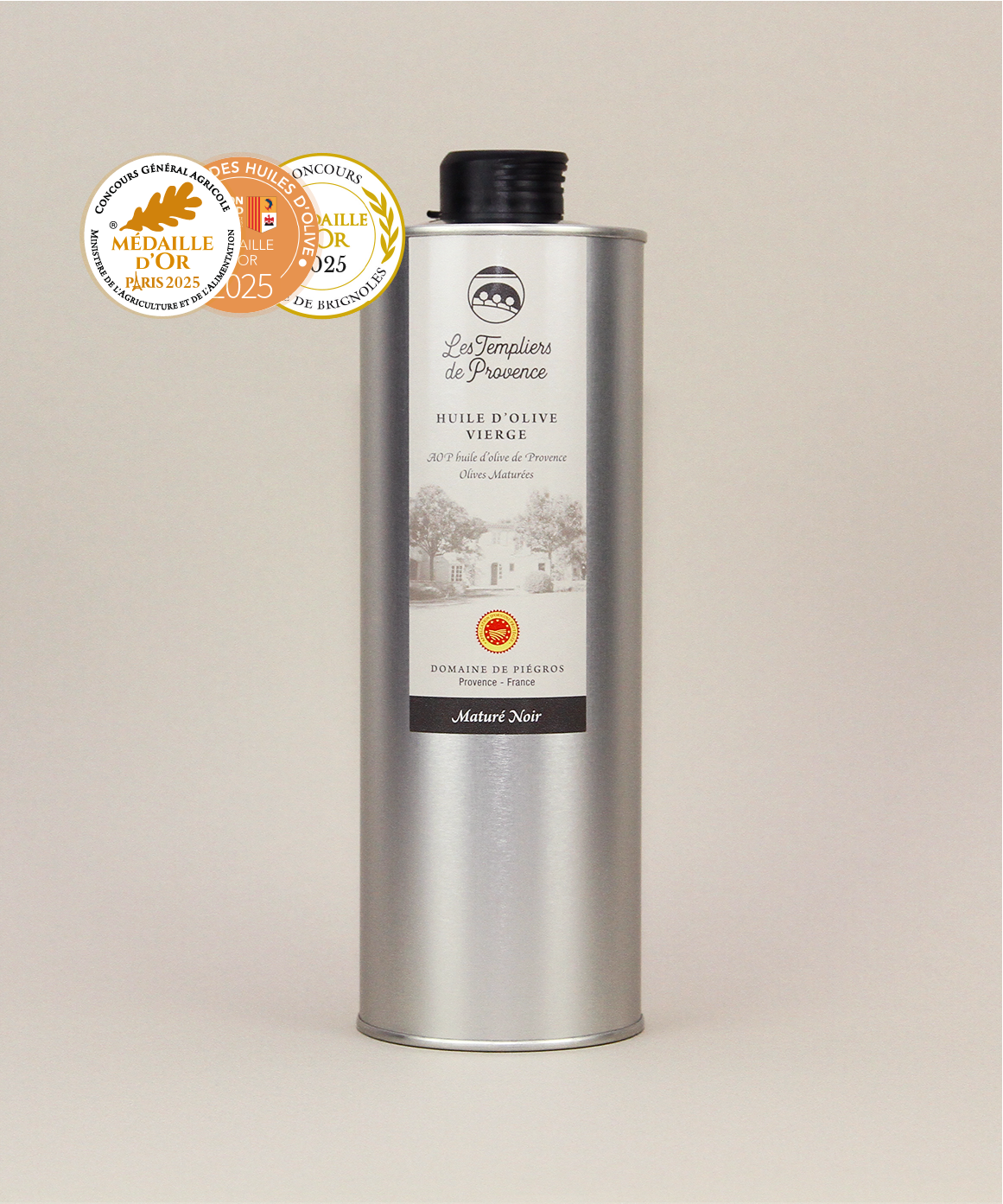 Olive Oil "Maturé Noir" 1 Litre  Can