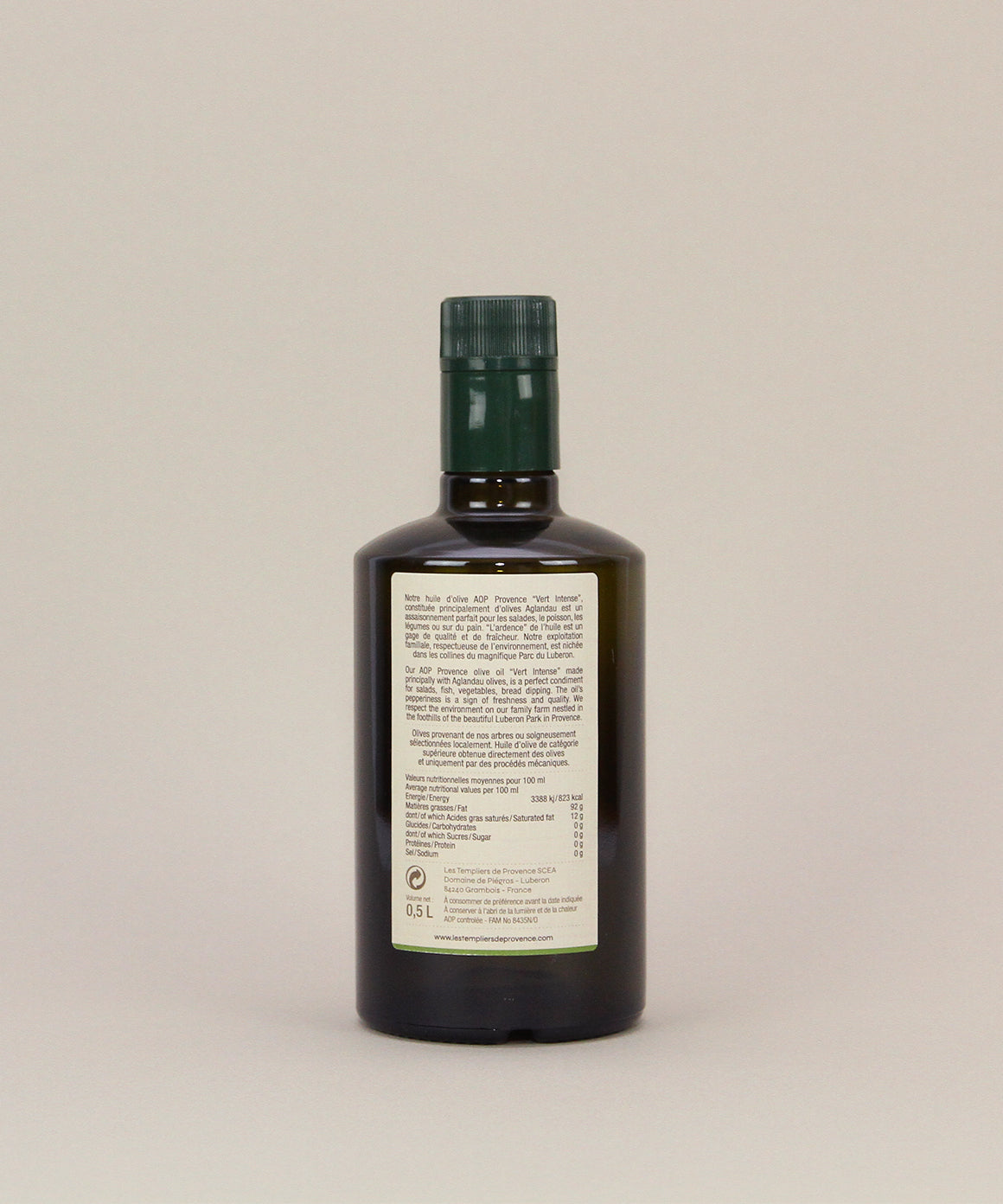 Bouteille d'Or 0.5L Vert Intense